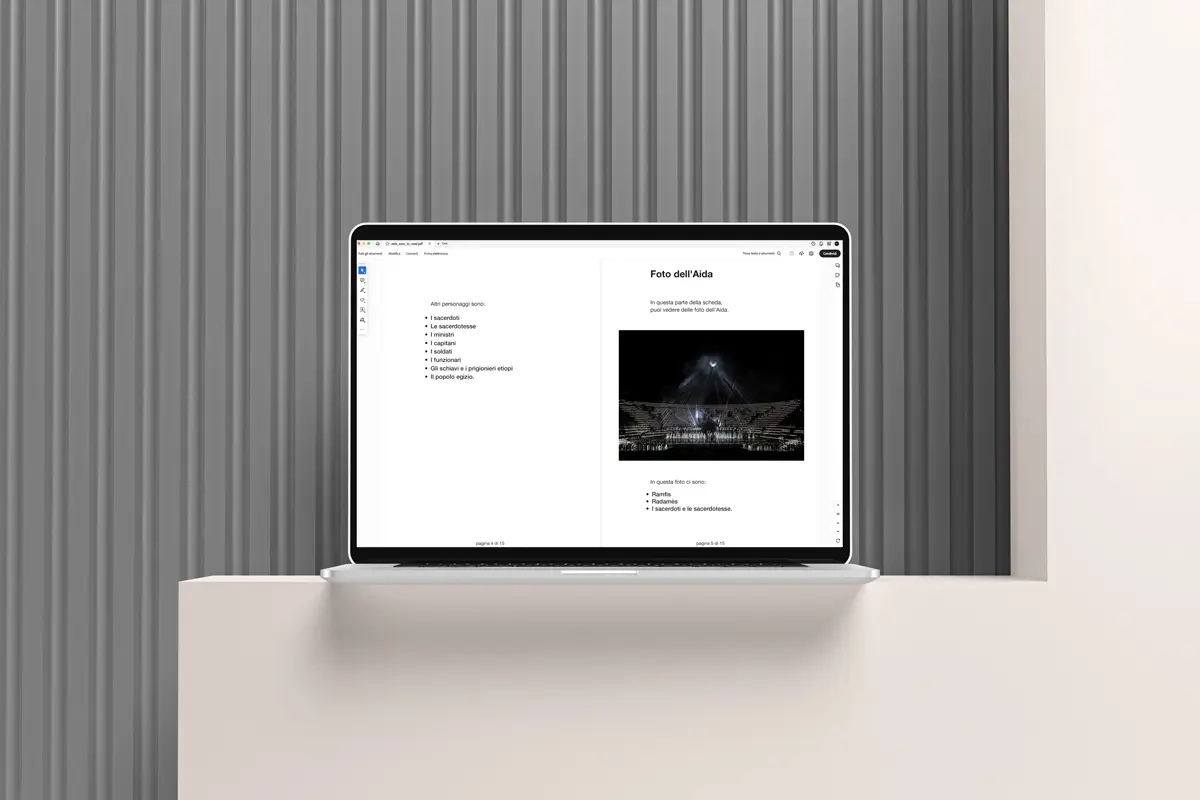 Scheda dell'opera in Easy to Read