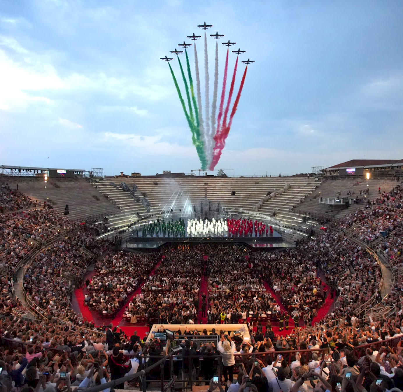 100 anni di aeronautica militare sul palco del 100° Arena di Verona opera festival 2023