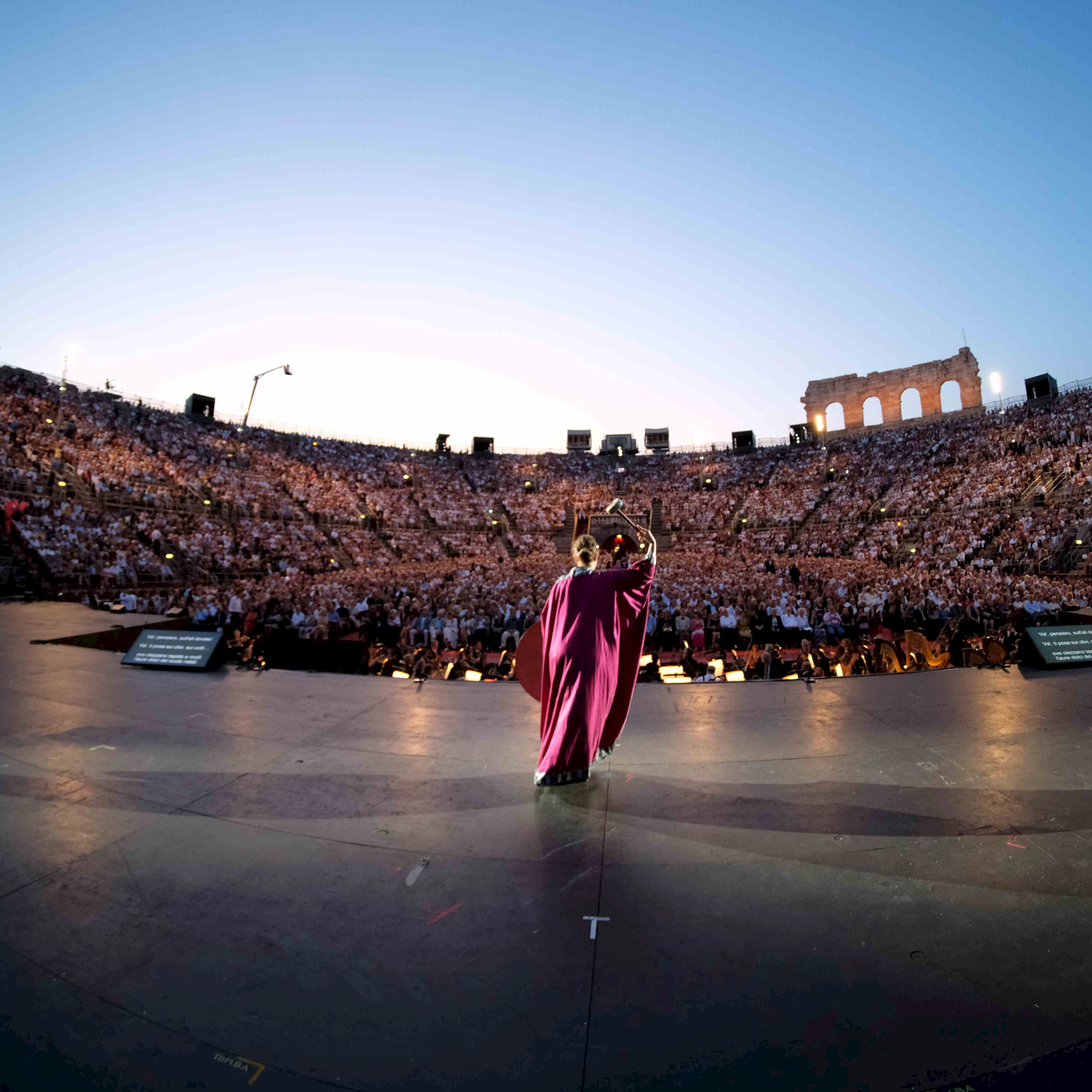 Aida all'Arena di Verona apre in mondovisione su RAI 1 il 100° opera festival